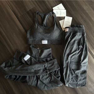 Bombshell Sportswear Charcoal Cloud Comfort Set 3 Piece